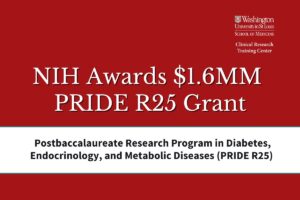 CRTC awarded $1.6MM PRIDE R25 grant from the NIH